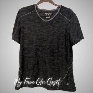 Black/Grey Champion Athletic Tee Ladies L